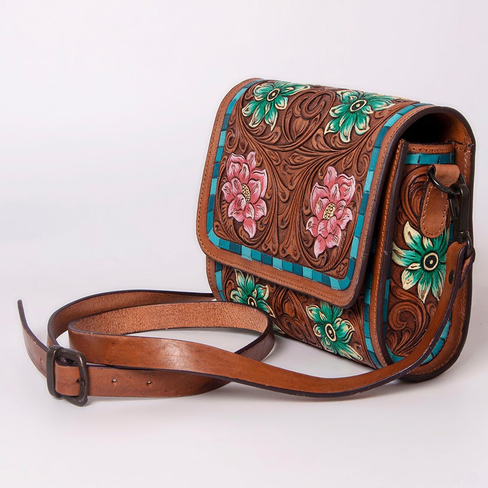 American Darling Hand Tooled Genuine Leather