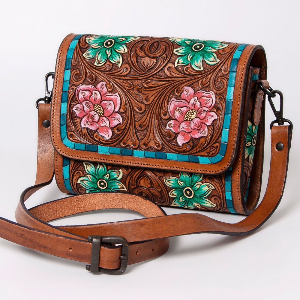 American Darling Hand Tooled Genuine Leather