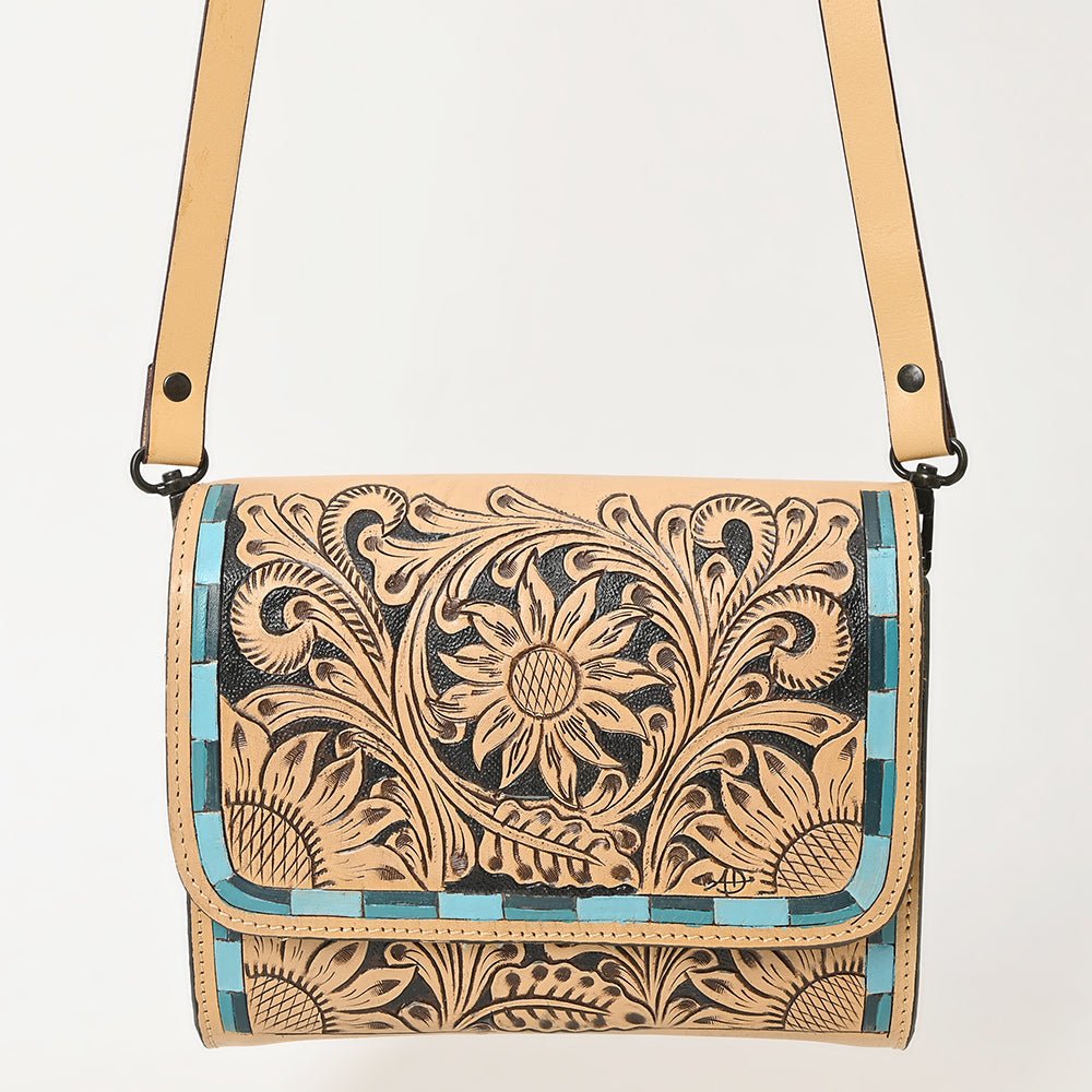 American Darling Hand Tooled Genuine Leather