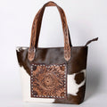 American Darling Tote Hand Tooled Hair-On Genuine Leather