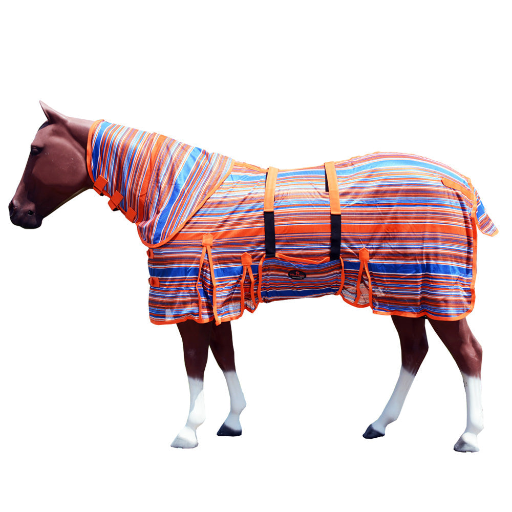 HILASON Horse Fly Sheet UV Protect Breathable Mesh Bug Mosquito Spring | Summer Horse Rug | Fly Rug