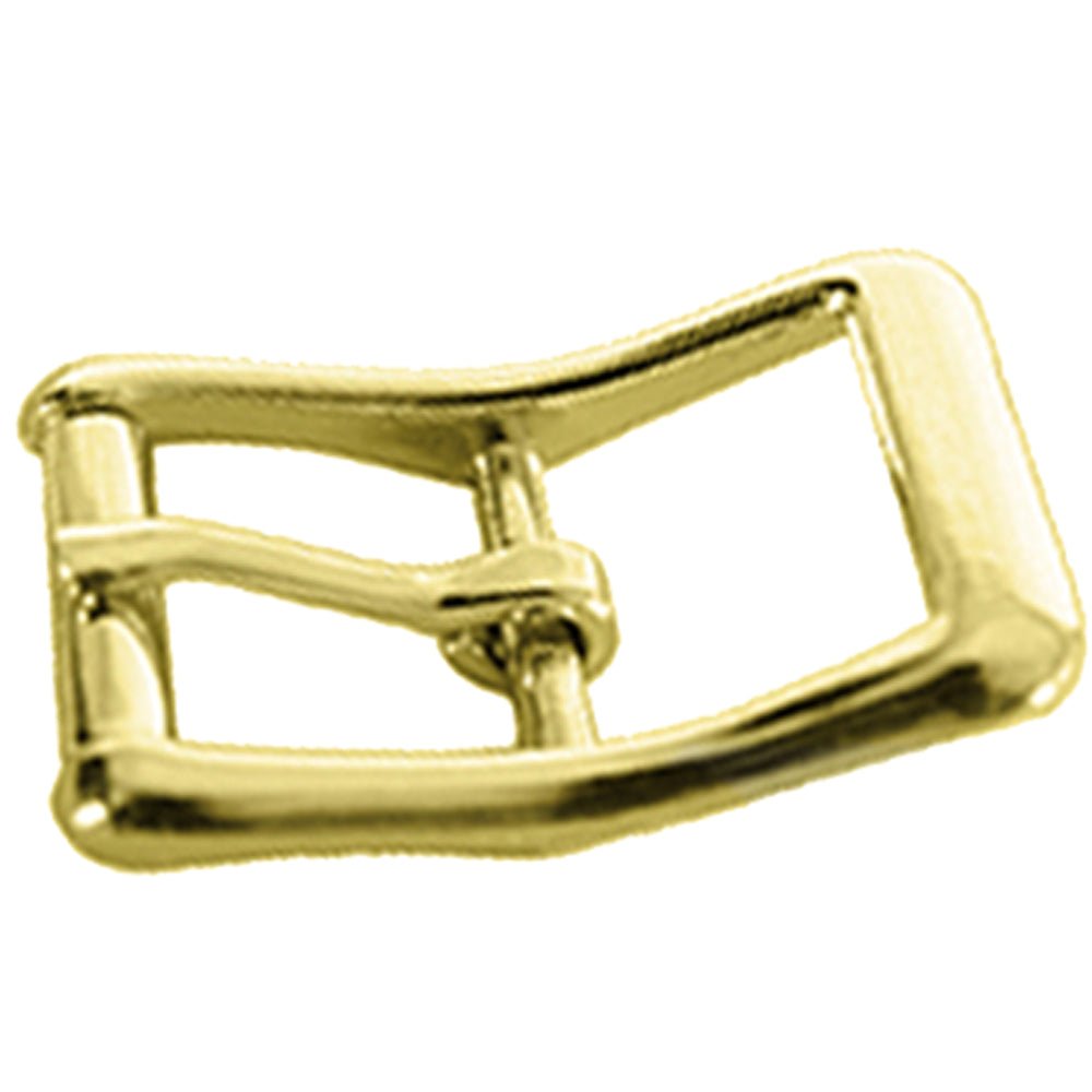 3/4" Hilason Die Cast Center Bar Roller Buckle Brass Plt. – Hilason