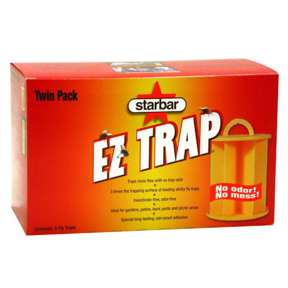 Starbar  Ez Sticky Rain Proof Odor Free Mesh Free Fly Trap Pack Of 2