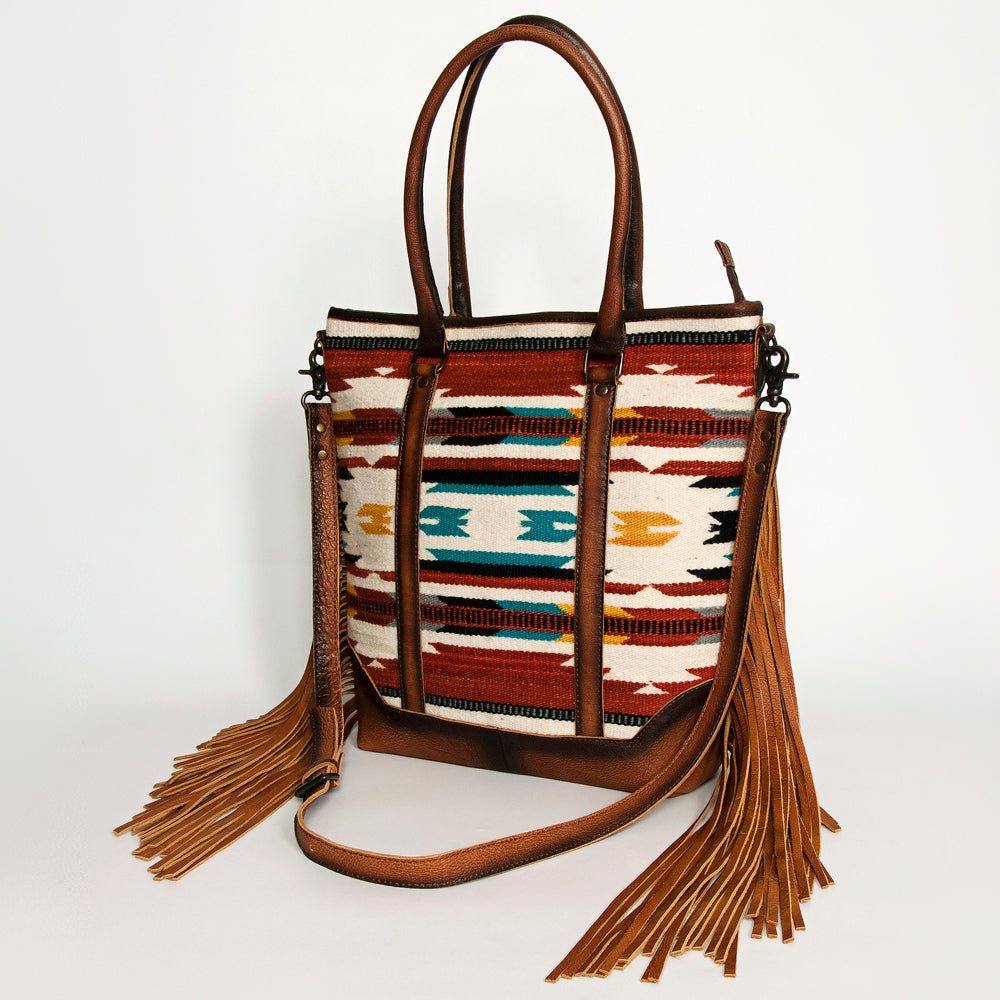 American Darling Women's Tote Bag Western Hair-On Genuine Leather Handbag and Ladies Purse