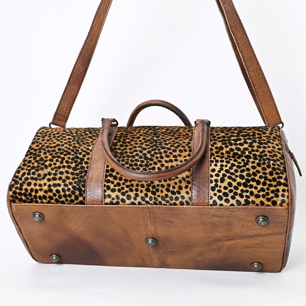 American Darling Women's Duffel Bag Western Hair On Genuine Leather Handbag and Ladies Purse
