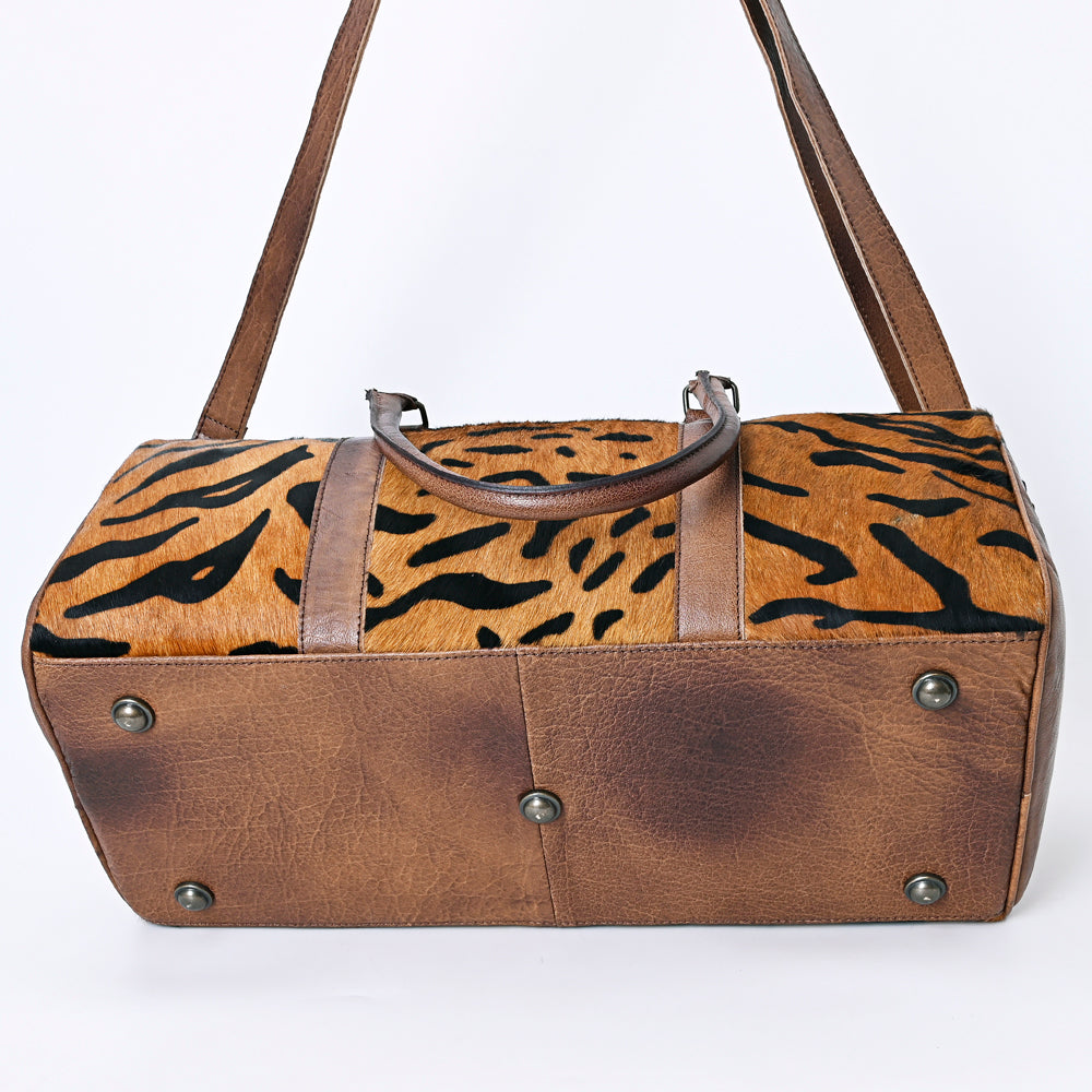 American Darling Women's Duffel Bag Western Hair On Genuine Leather Handbag and Ladies Purse