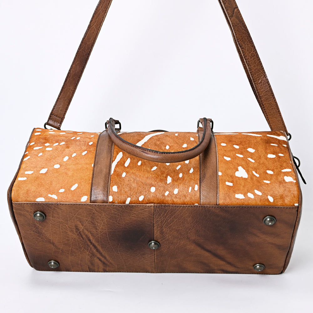 American Darling Women's Duffel Bag Western Hair On Genuine Leather Handbag and Ladies Purse