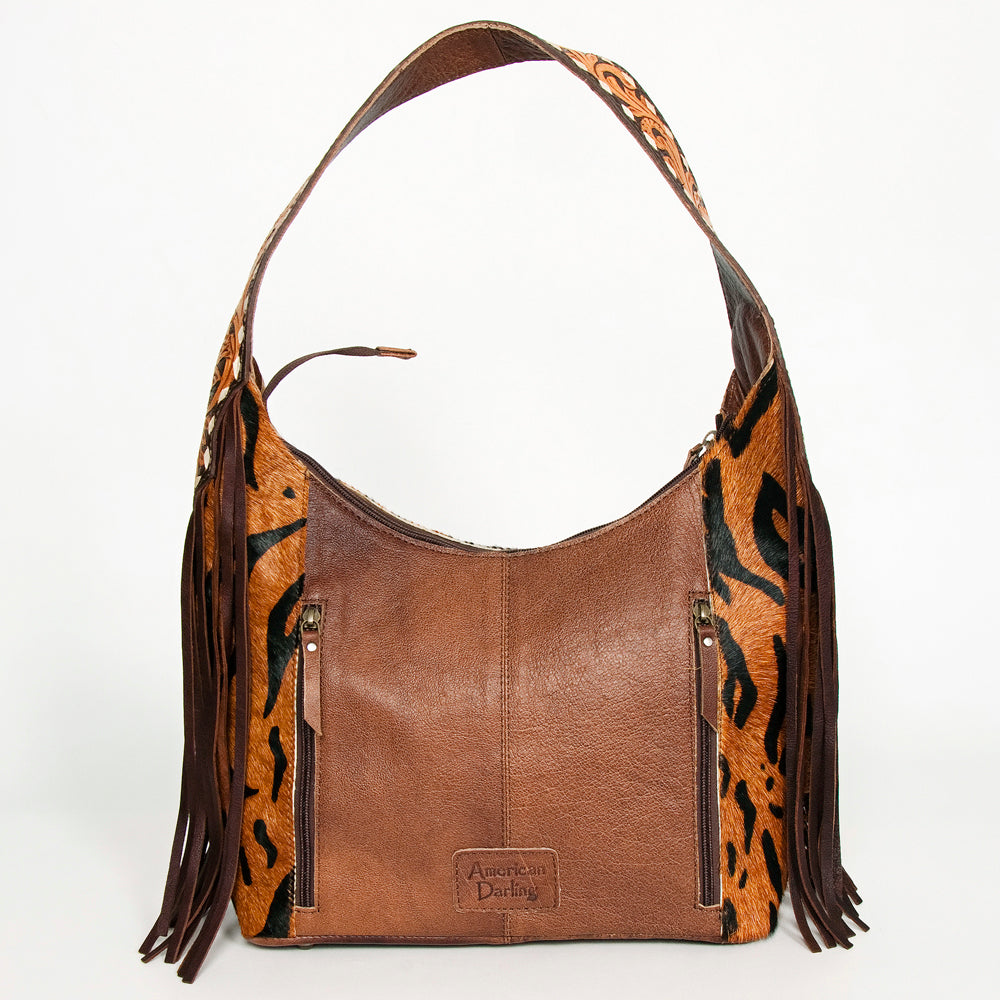 Hobo Hair On Saddle Blanket Genuine Leather Western Bag For Women