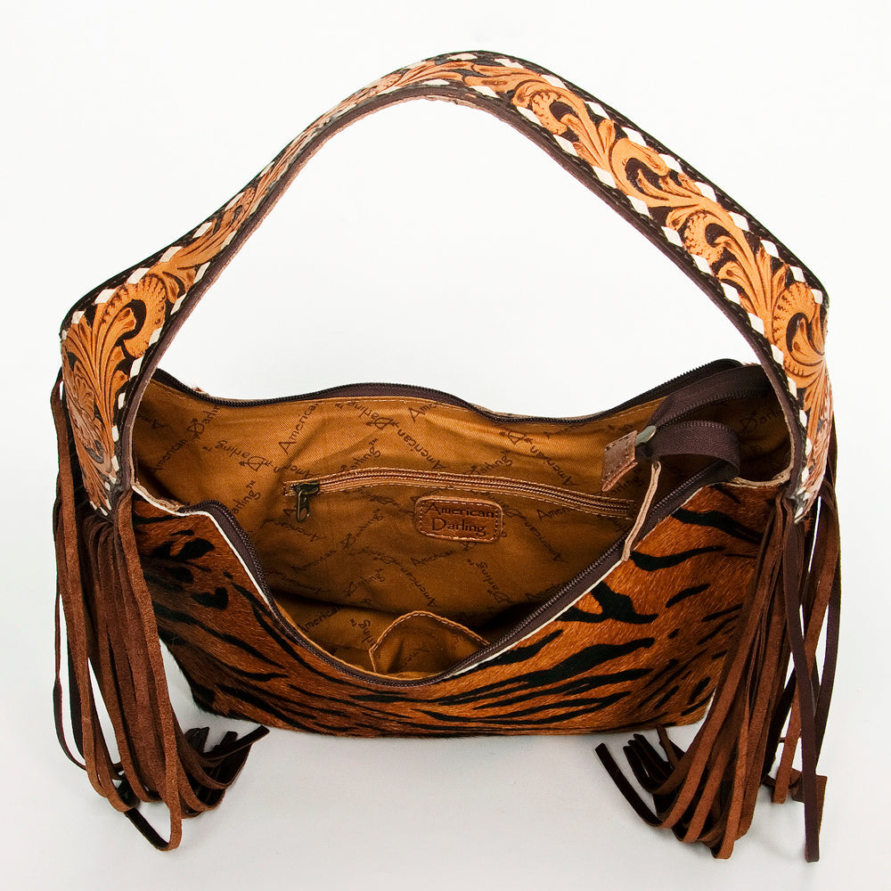 Hobo Hair On Saddle Blanket Genuine Leather Western Bag For Women
