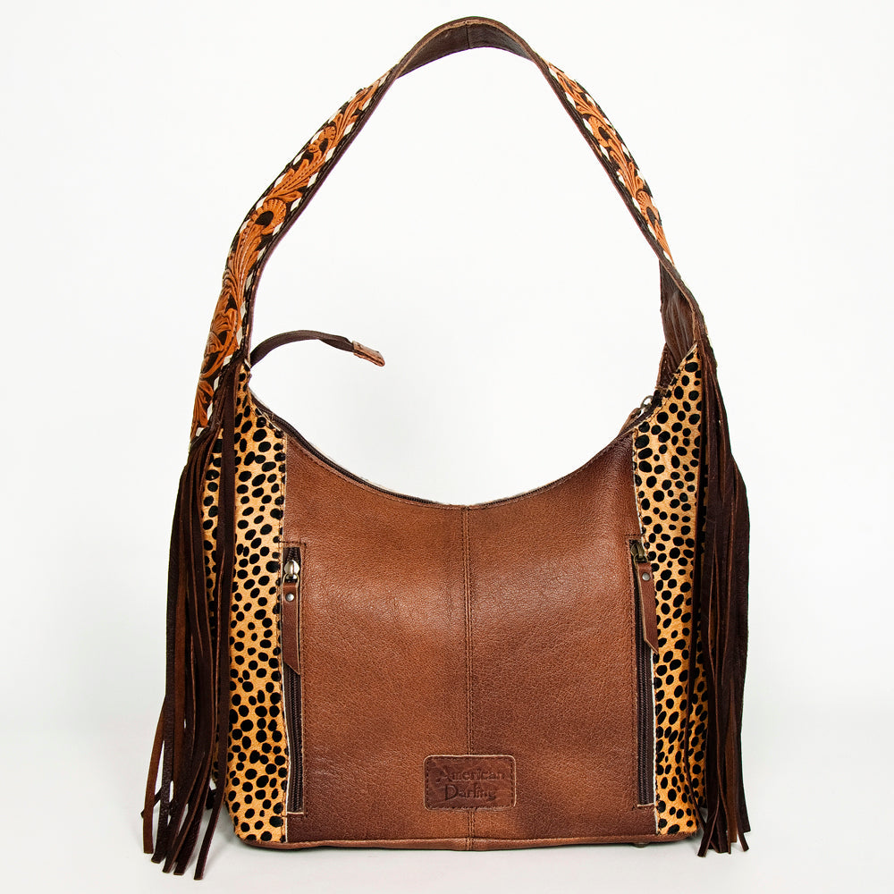 Hobo Hair On Saddle Blanket Genuine Leather Western Bag For Women