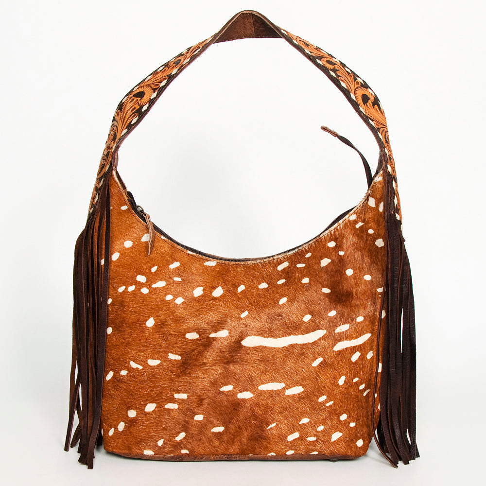 Hobo Hair On Saddle Blanket Genuine Leather Western Bag For Women