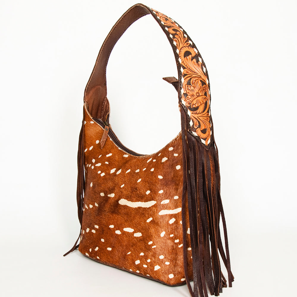 Hobo Hair On Saddle Blanket Genuine Leather Western Bag For Women