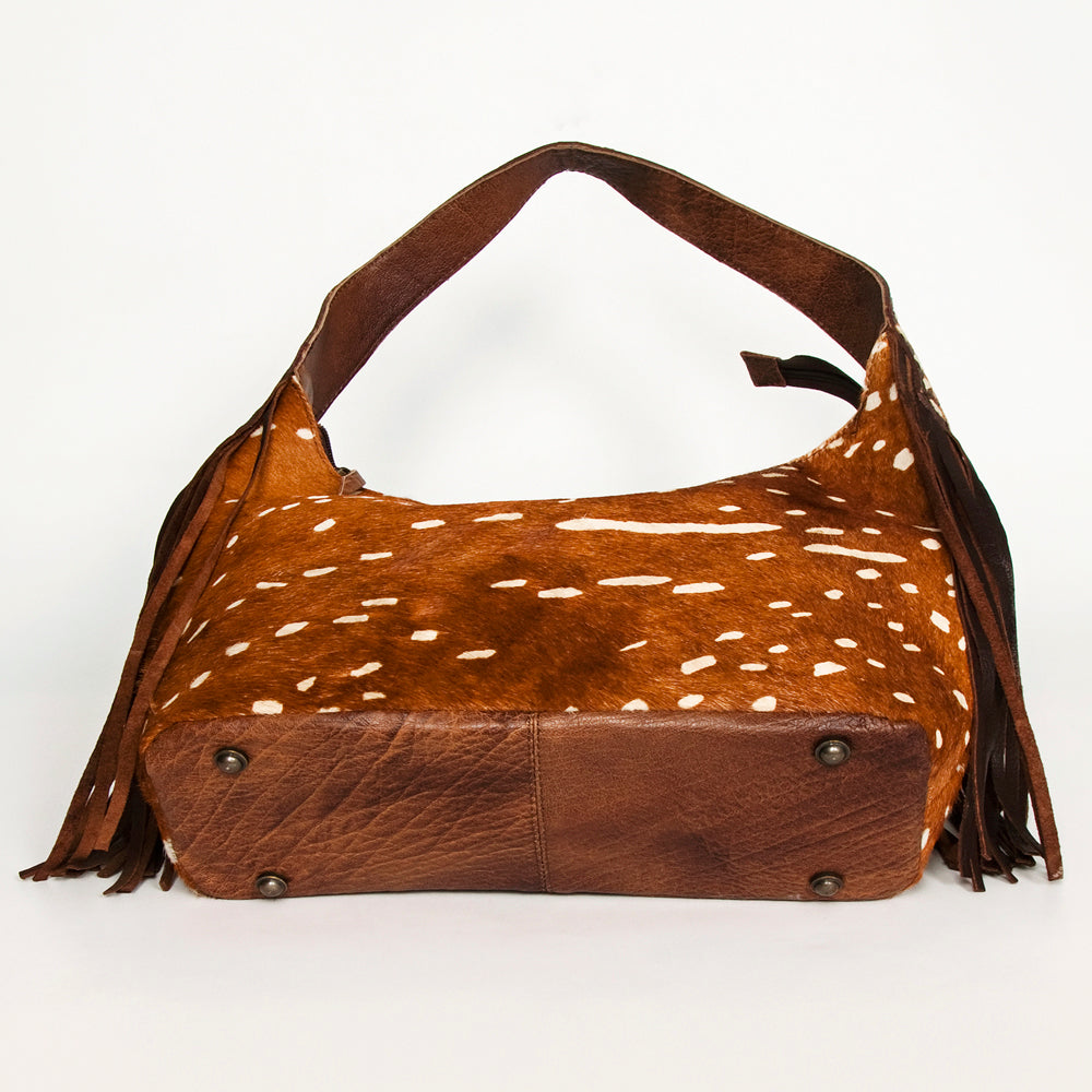 Hobo Hair On Saddle Blanket Genuine Leather Western Bag For Women