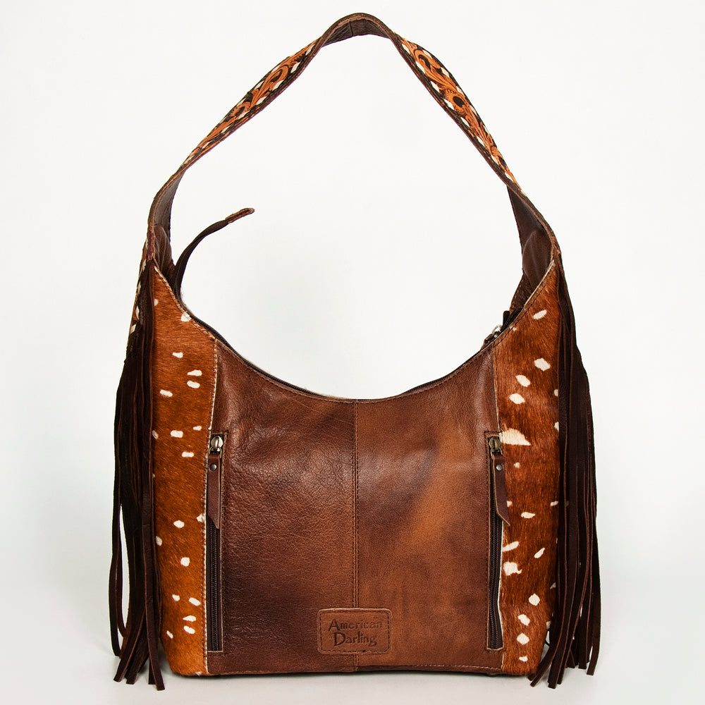 Hobo Hair On Saddle Blanket Genuine Leather Western Bag For Women