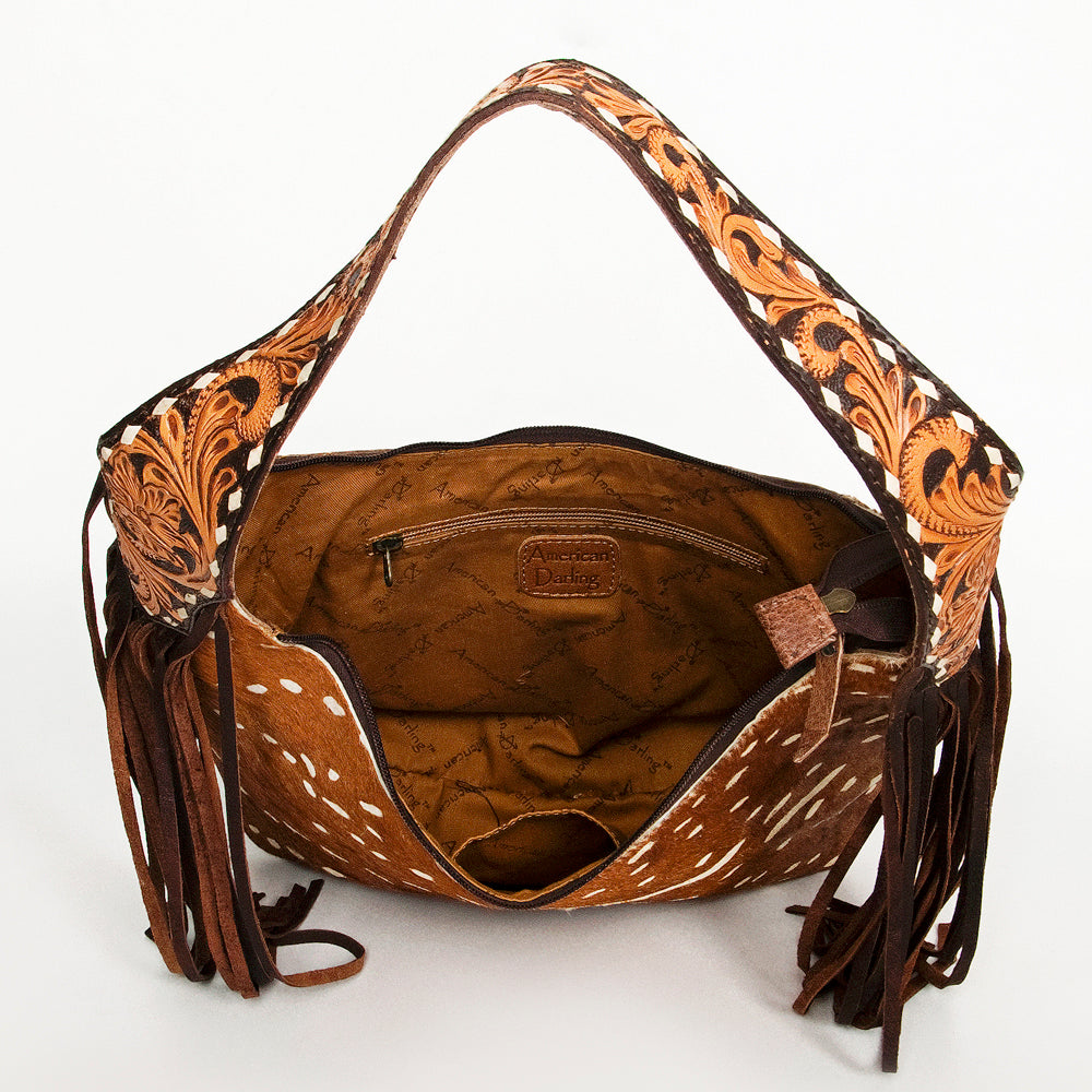 Hobo Hair On Saddle Blanket Genuine Leather Western Bag For Women