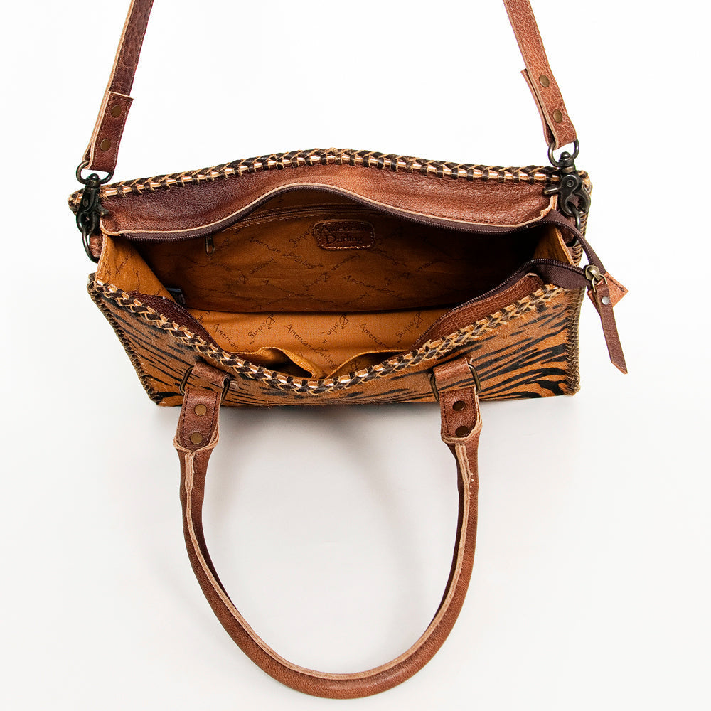 American Darling Briefcase Hair-On Genuine Leather