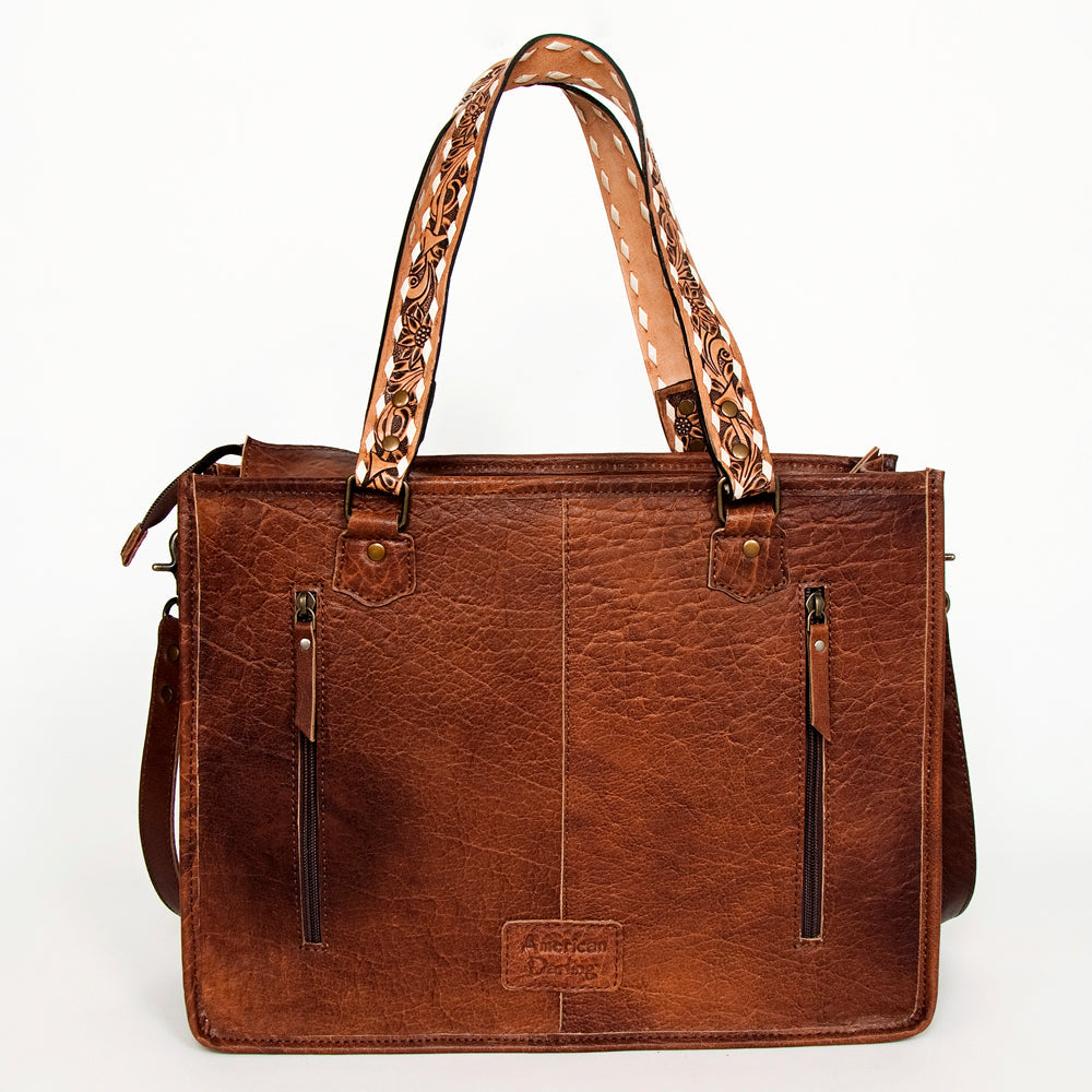 American Darling Saddle Blanket Genuine Leather Tote