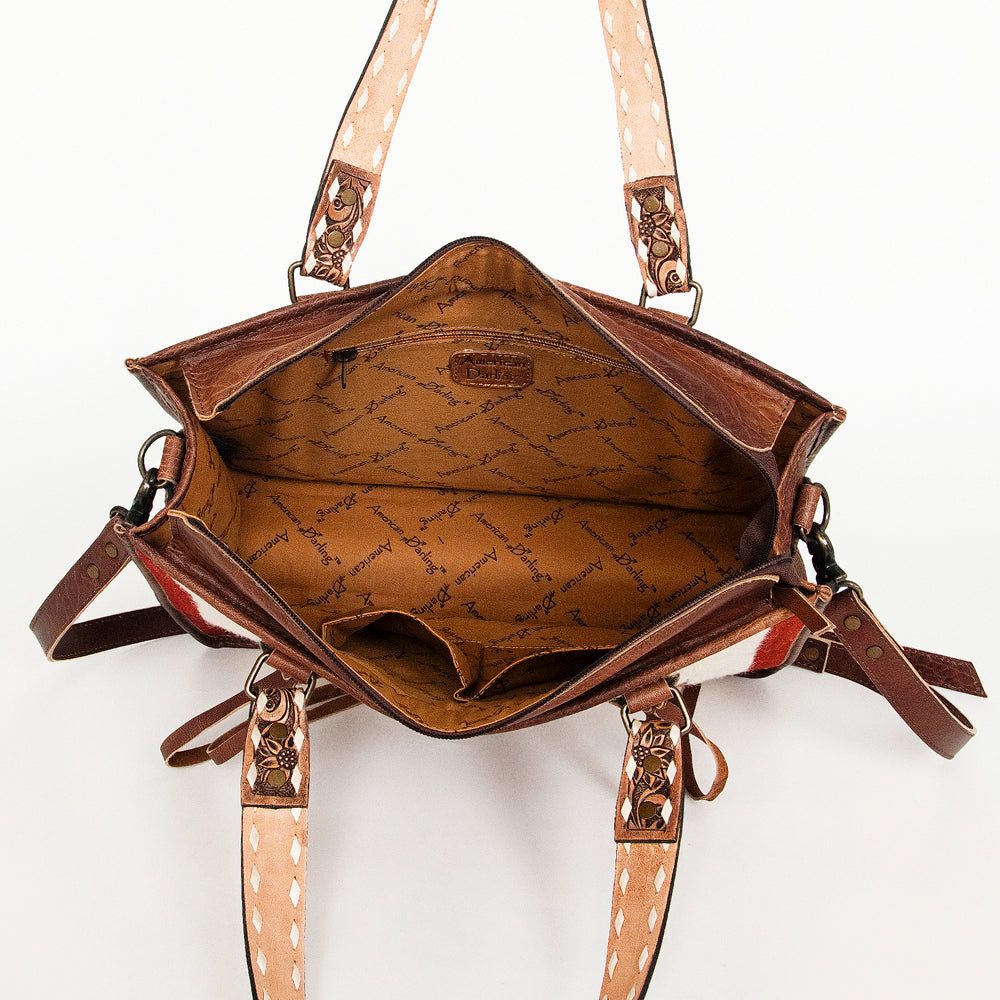 American Darling Saddle Blanket Genuine Leather Tote