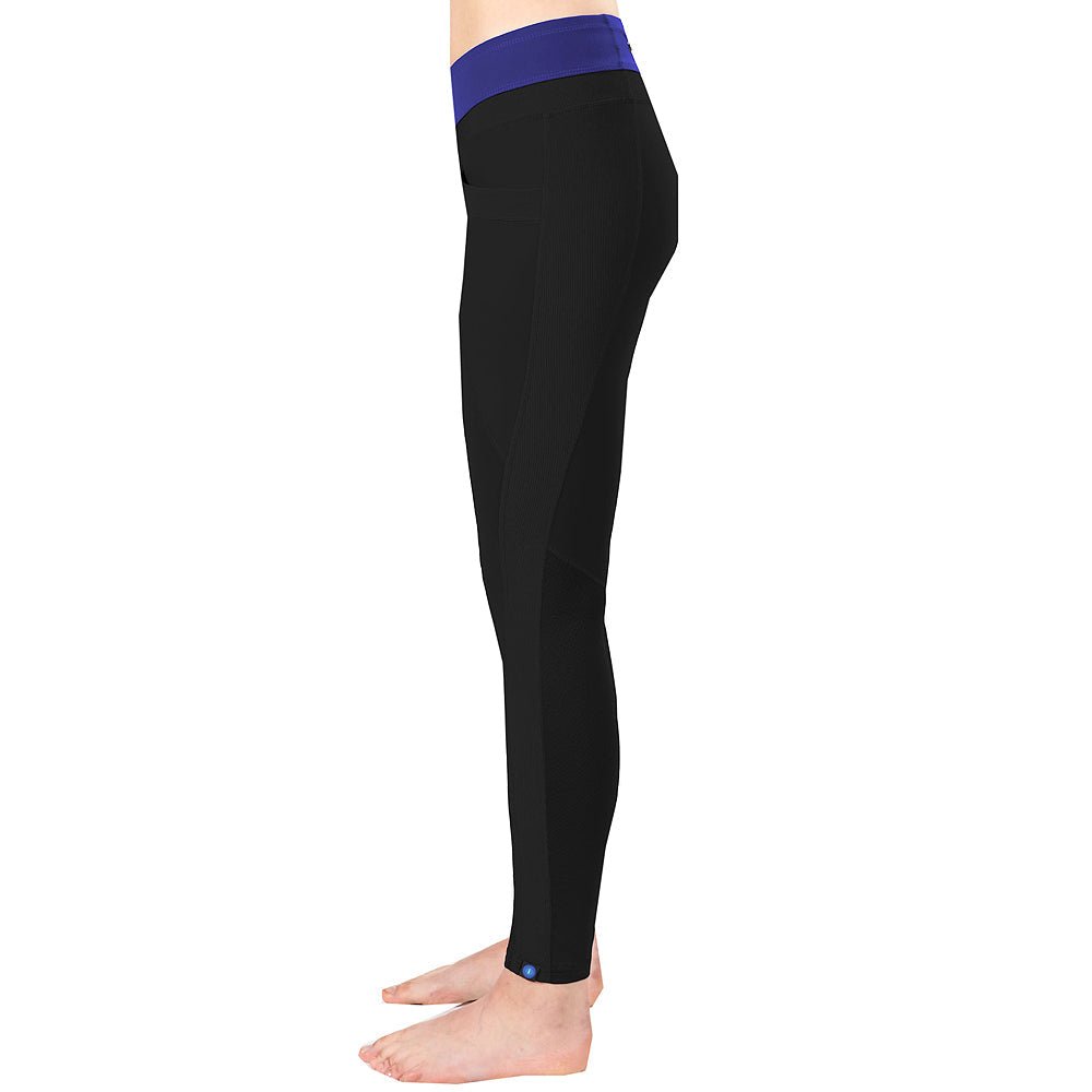 X Large Kids Synergy Compressive Tights Black Azurite