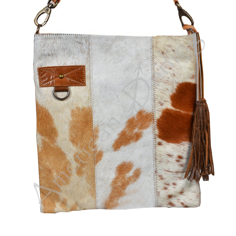 American Darling Messenger Hair-On Genuine Leather