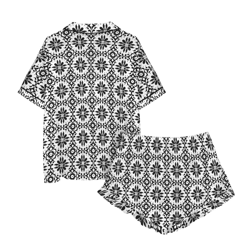 Baha Ranch Talavera Tile Mexican Print Southwest Satin Pajamas by Baha Ranch Western Wear - product image 5