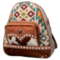 Ohlay Backpack Upcycled Wool Upcycled Canvas Hair-On Genuine Leather