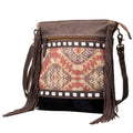 Ohlay Crossbody Upcycled Wool Upcycled Canvas Hair-On Genuine Leather