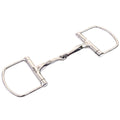 Bar H Equine Western 5 In Broken Mouth D Ring Racing Snaffle Horse Bit Stainless Steel