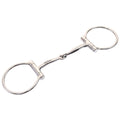 Bar H Equine Smooth Mouth Broken D Ring Bit Stainless Steel