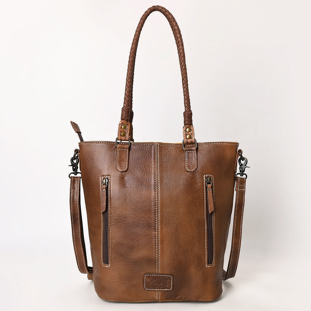 American Darling Saddle Blanket Leather Tote