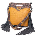 Ohlay Clutch Hand Tooled Genuine Leather
