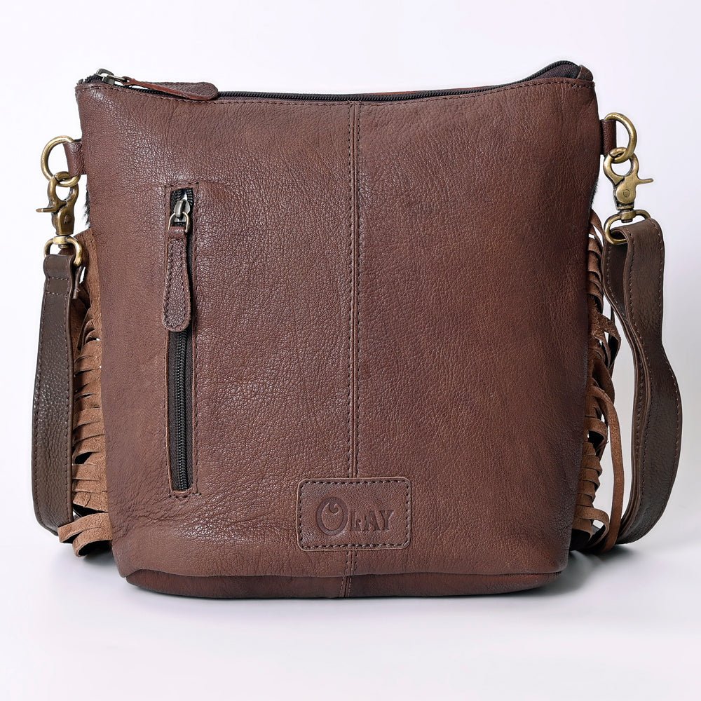 OHLAY Hobo Hand Tooled Hair-On Genuine Leather Women Bag Western Handbag Purse | Womens Handbags Belt for Summer
