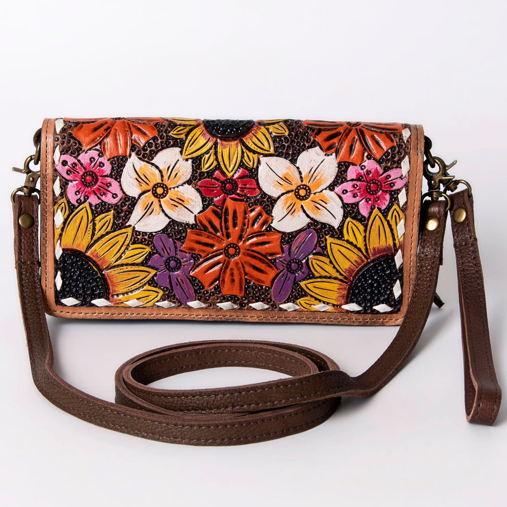 American Darling Organiser Hair-On Hand Tooled Genuine Leather