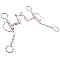 Bar H Equine High Port Swivel Shank Traning Bit Stainless Steel