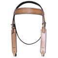 Hilason Western Horse Headstall Bridle American Leather Tan