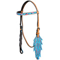 HILASON Western Horse American Leather Breast Collar Tack Tan