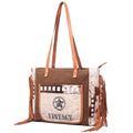 Ohlay Tote Upcycled Canvas Hair-on Genuine Leather