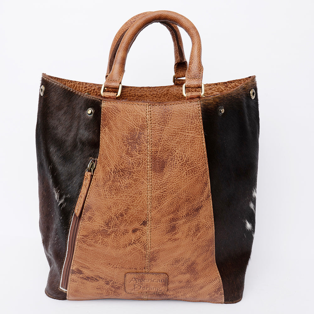 American Darling Hand Tooled Hair-On Genuine Leather