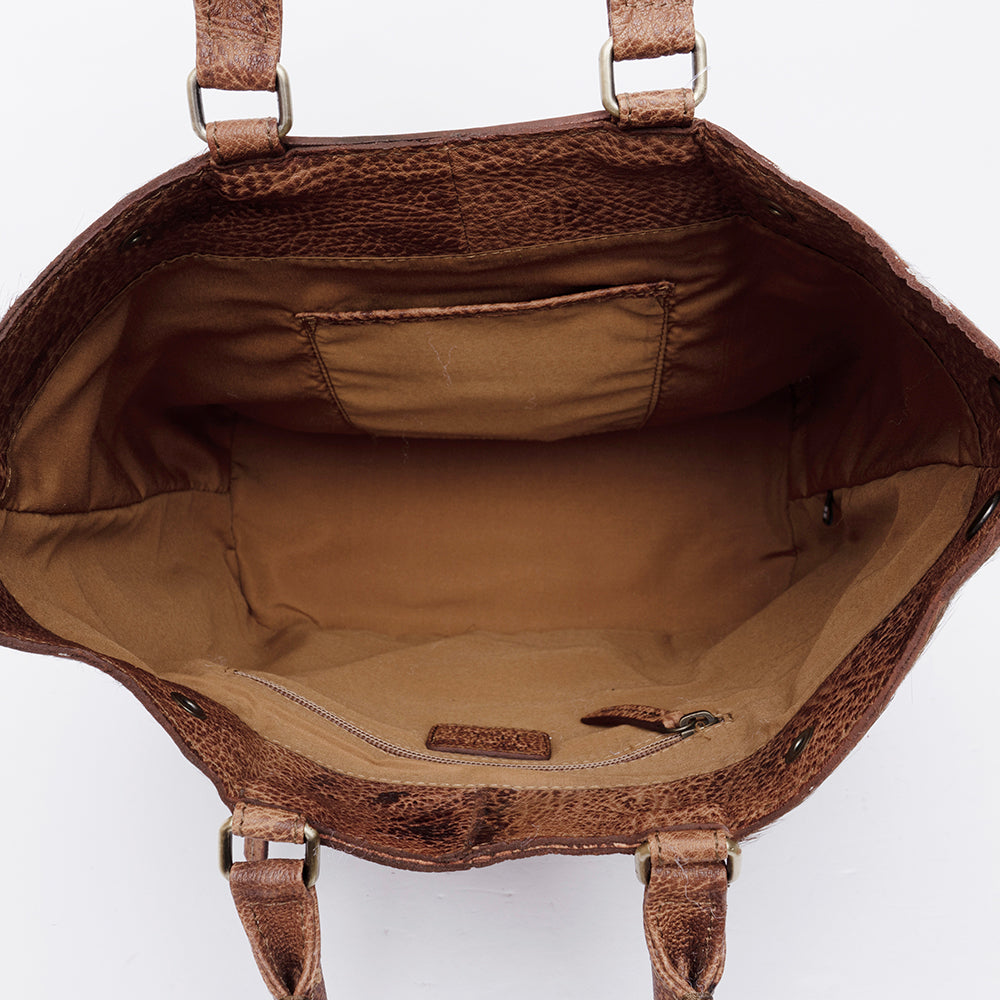 American Darling Hand Tooled Hair-On Genuine Leather