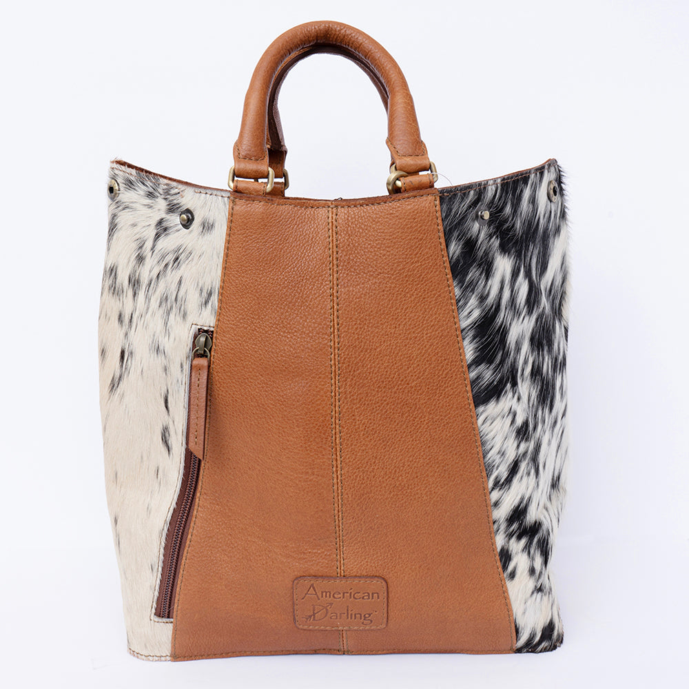 American Darling Hand Tooled Hair-On Genuine Leather