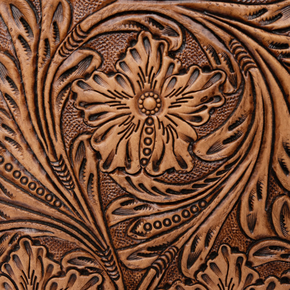 American Darling Hand Tooled Hair-On Genuine Leather