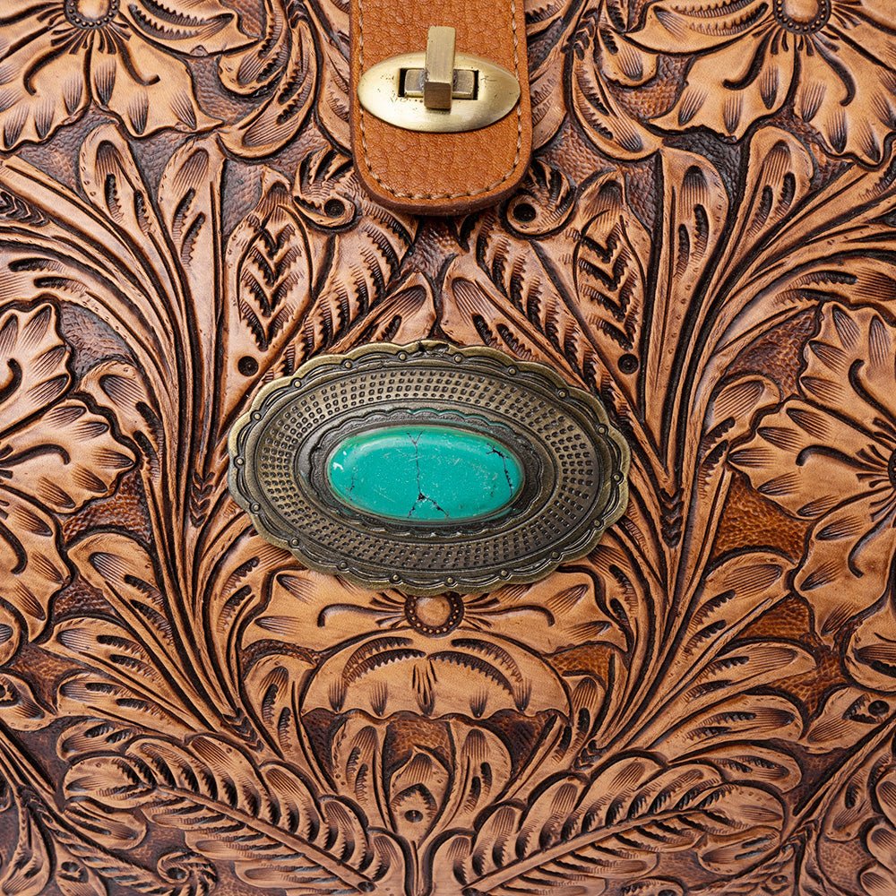 American Darling Hand Tooled Genuine Leather