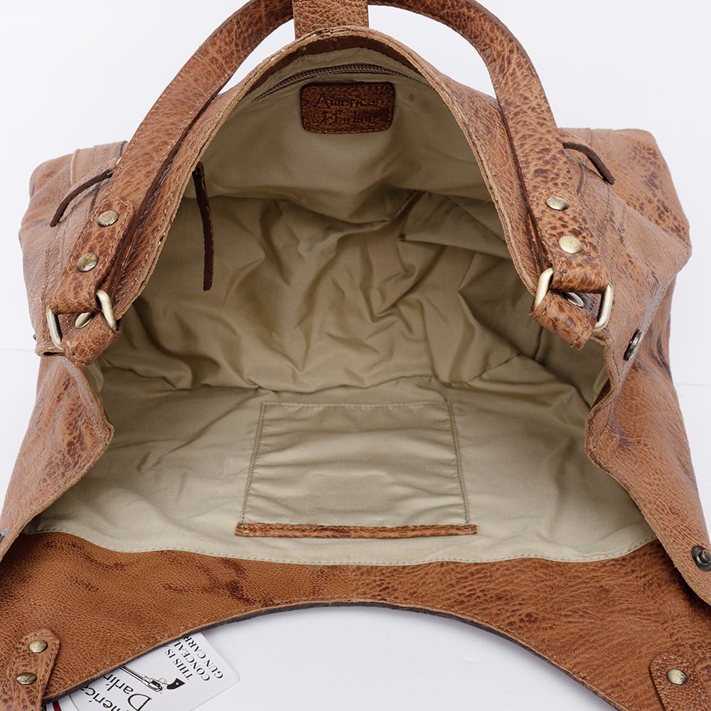 American Darling Hand Tooled Genuine Leather