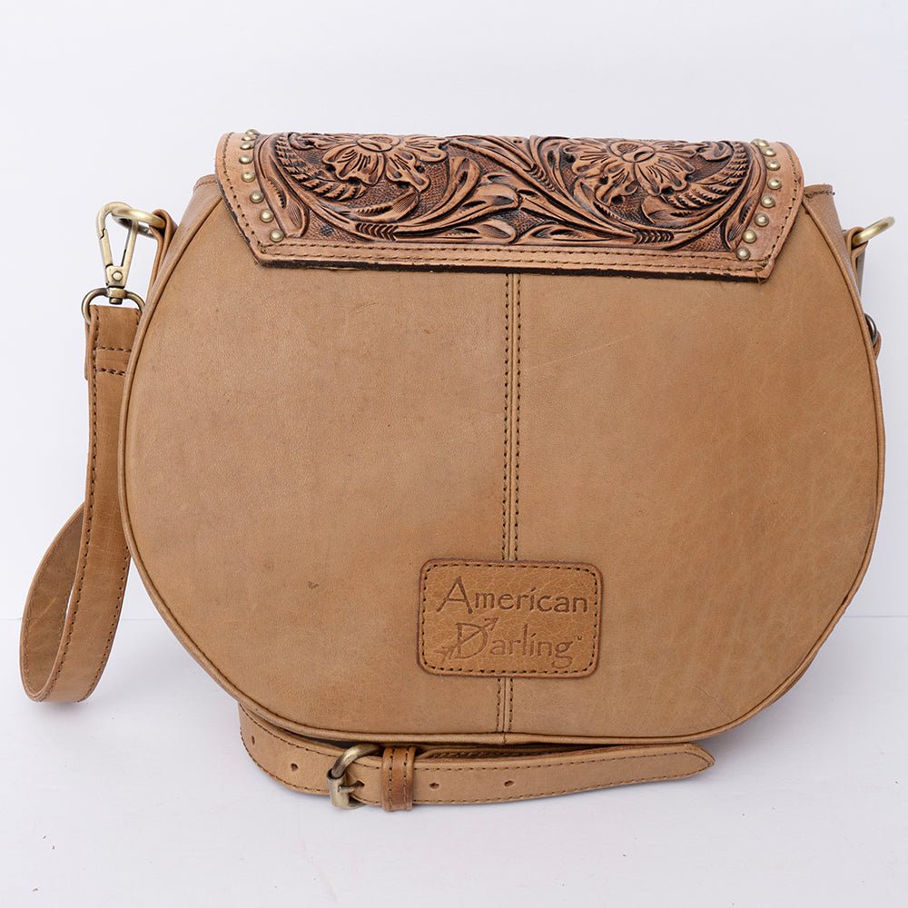American Darling Hand Tooled Hair-On Genuine Leather