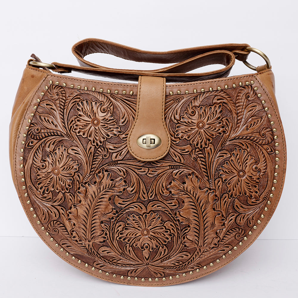 American Darling ADBGI221A Hand-Tooled Leather Shopper Bag