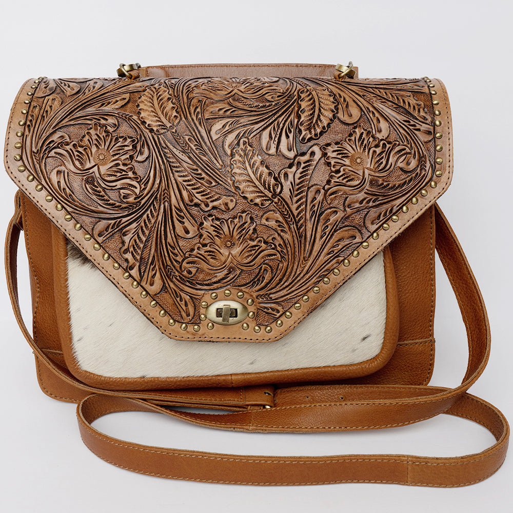 American Darling Hand-Tooled Genuine Leather Bag