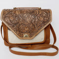 American Darling Hand-Tooled Genuine Leather Bag