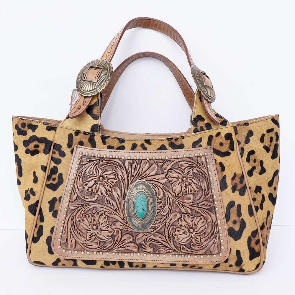 American Darling Hand Tooled Hair-On Genuine Leather
