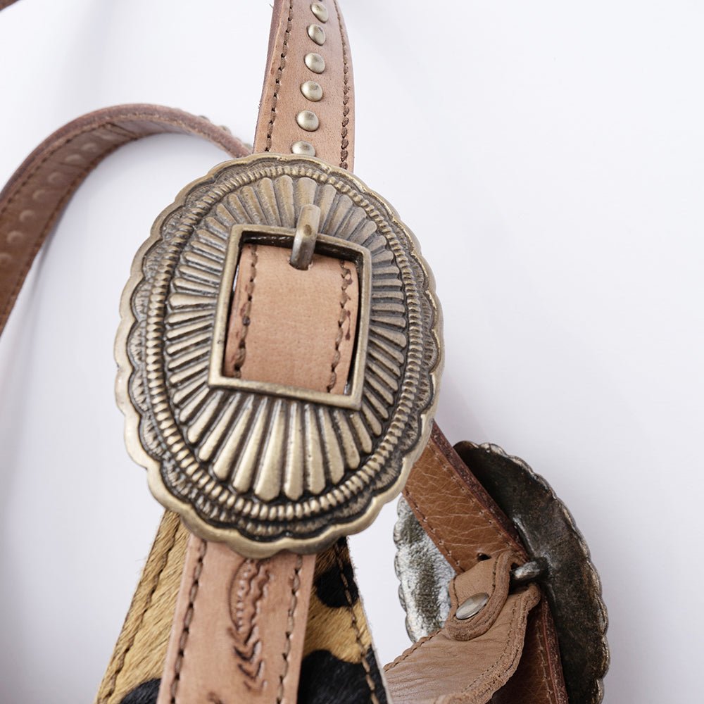 American Darling Hand Tooled Hair-On Genuine Leather