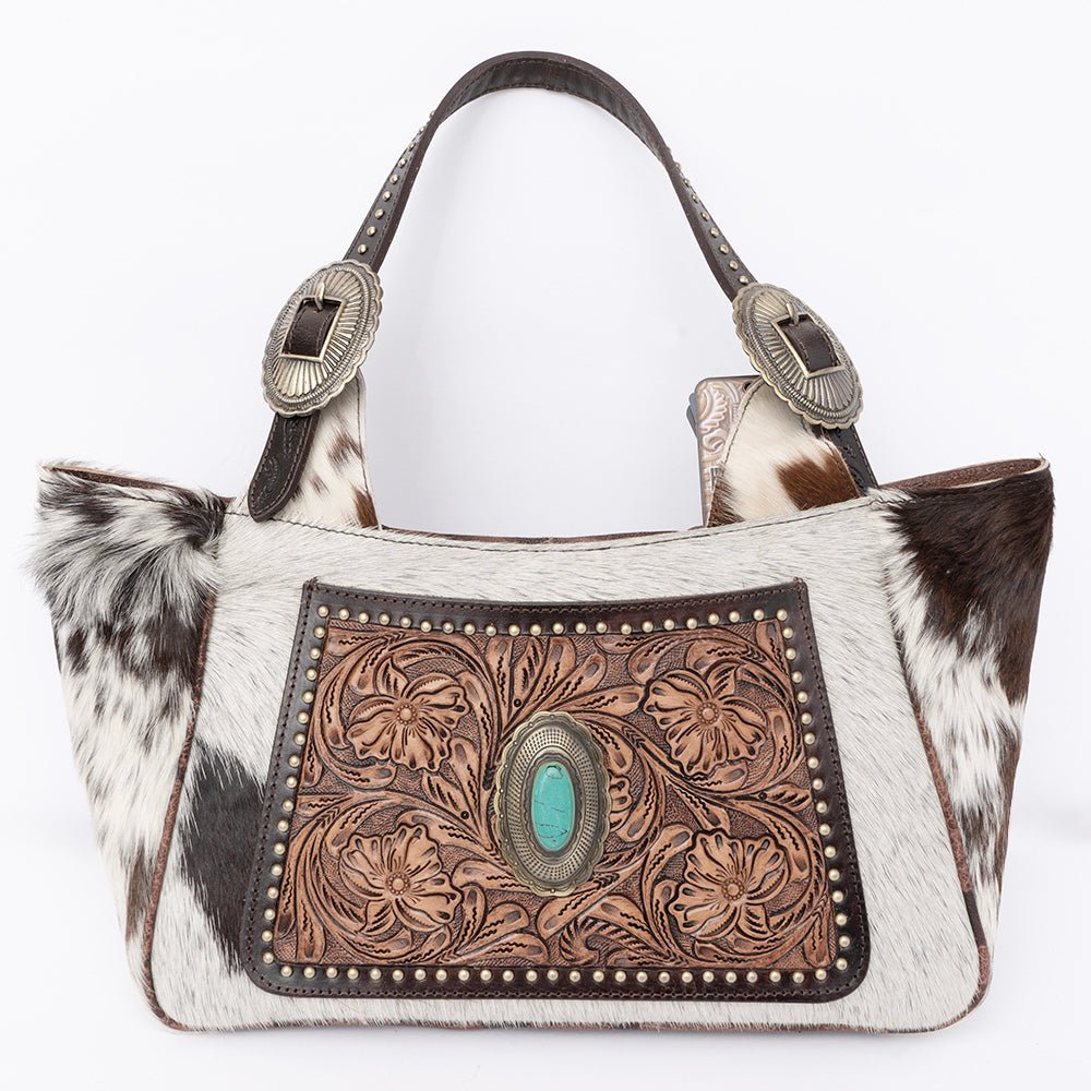 American Darling Hand Tooled Hair-On Genuine Leather